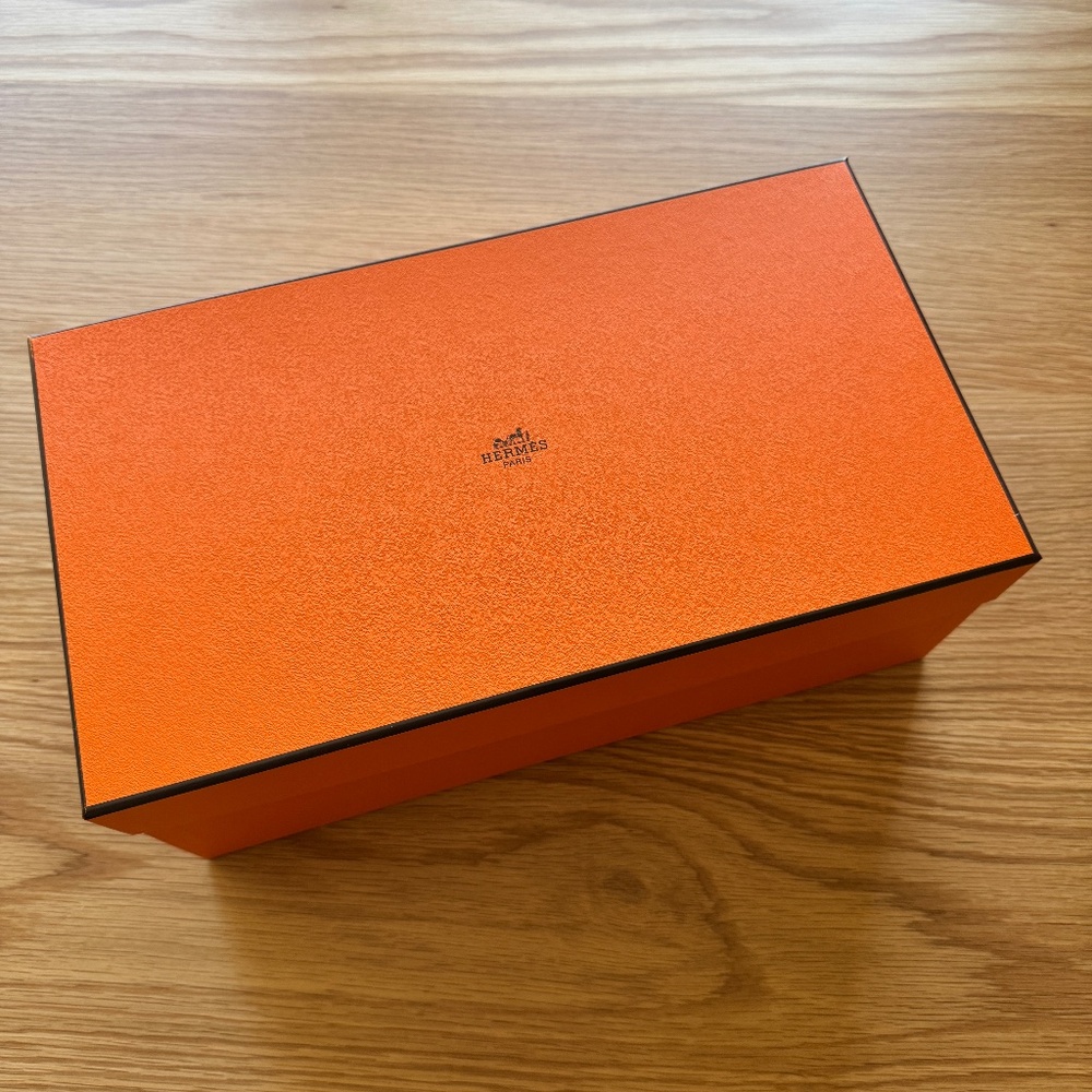 Mens Hermès Trip Espadrille in Marron Teck size 43